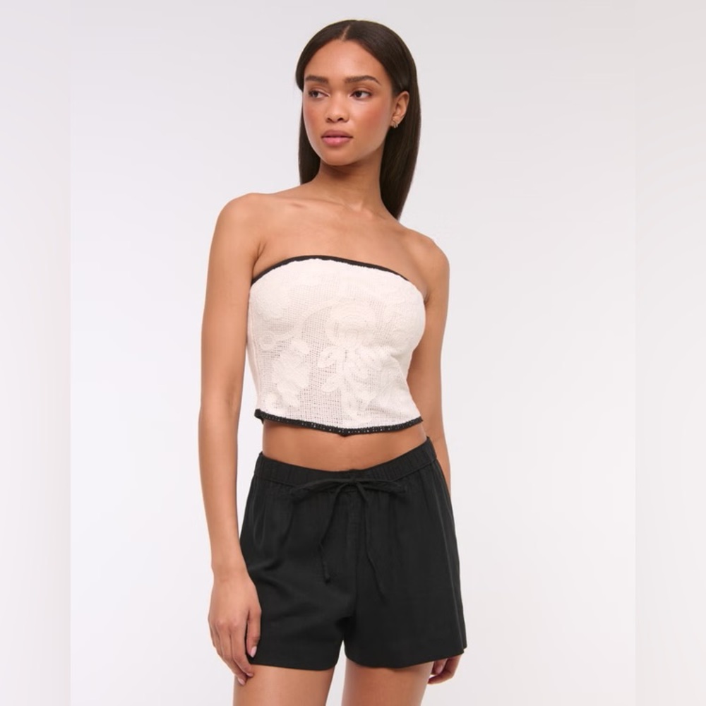 Abercrombie & Fitch Crochet-Style Tube Top